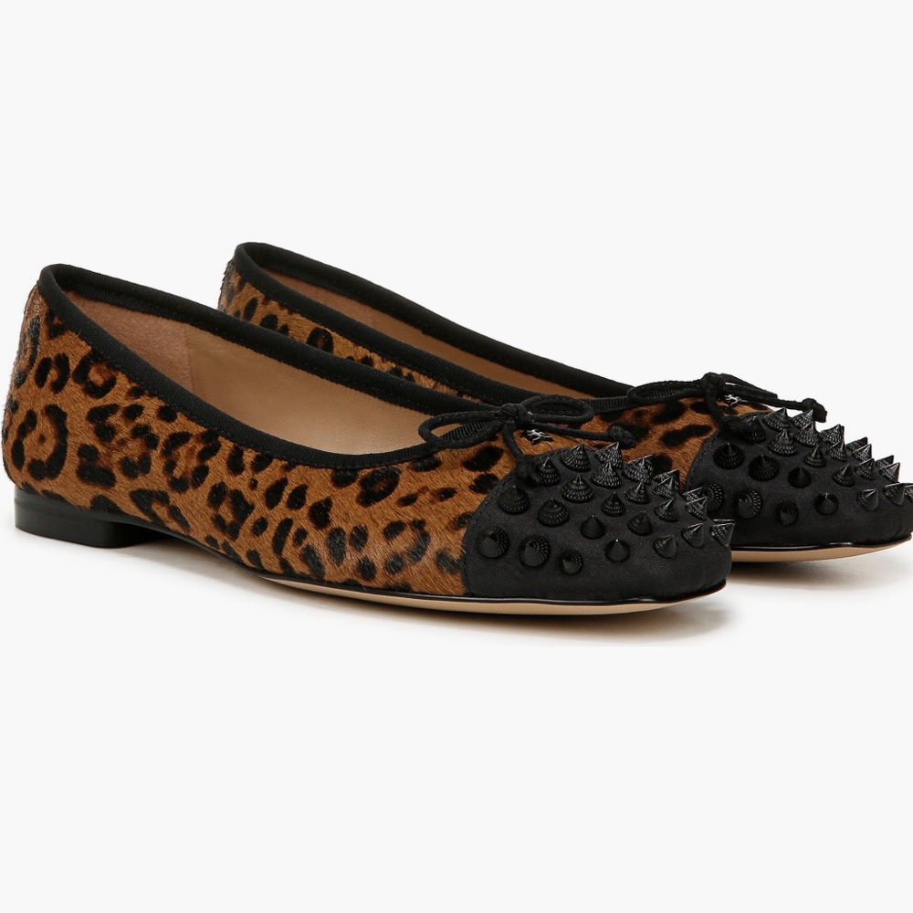 Sam Edelman Monet Leopard Print Studded Flats